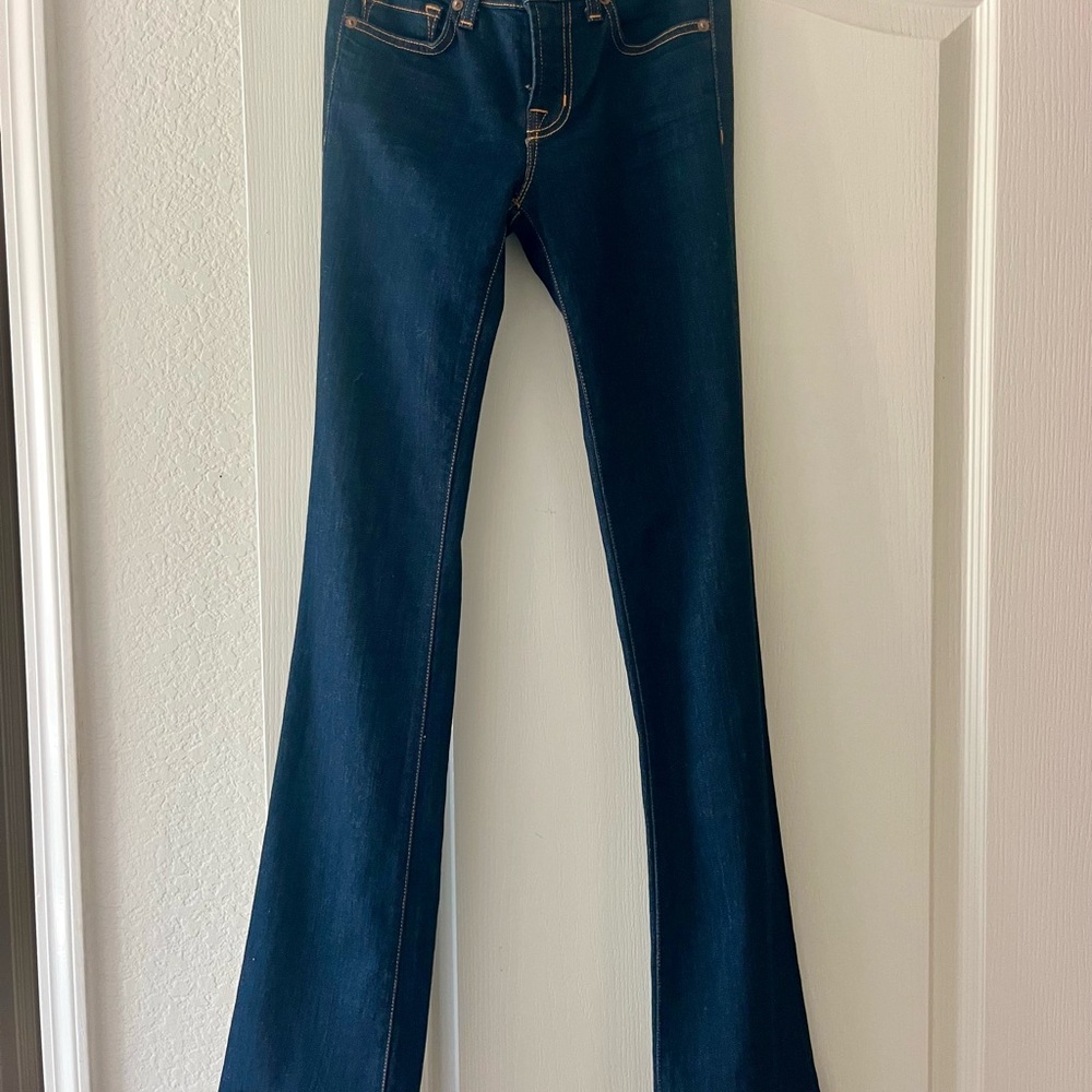 J Brand Dark Blue Flare Jeans